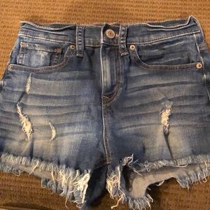 Express denim shorts